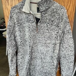 Sherpa Fleece Gray Sweater